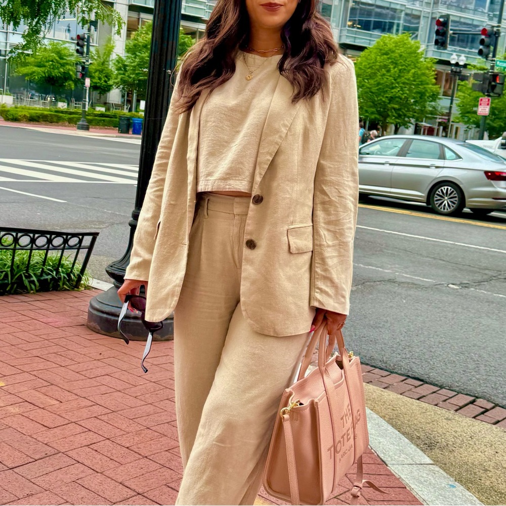 Women's Linen Spring
Blazer - A New Day™ Tan
XS